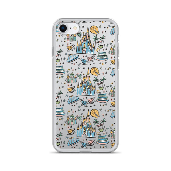 Disney Best Day Ever Disney iPhone Case Disney Parks Phone Case Castle Teacups Small World iPhone Case