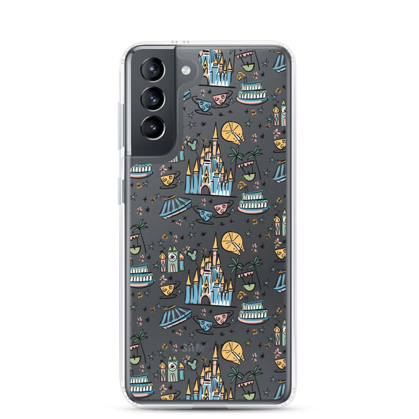 Disney Best Day Ever Disney Samsung Case Disney Parks Phone Case Castle Teacups Small World Samsung Case