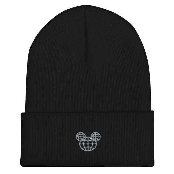 Hidden Mickey Epcot beanie winter hat Disney Cuffed Beanie