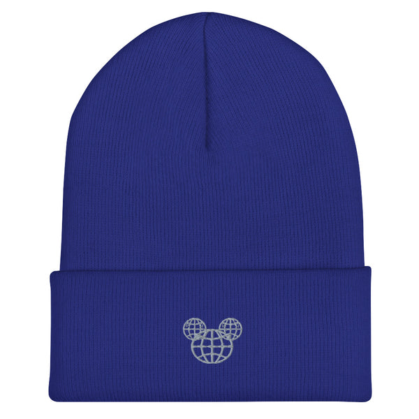Hidden Mickey Epcot beanie winter hat Disney Cuffed Beanie