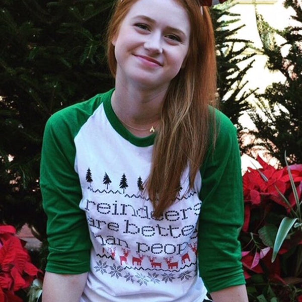 Disney Frozen Sven Raglan Shirt Disney Christmas Shirt Frozen Christmas Reindeer Are Better Than People Raglan Shirt