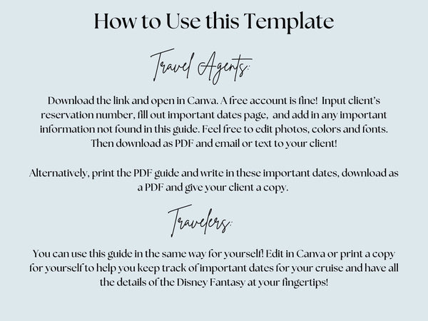 Disney Wish Cruise 33 page Handbook, DCL guidebook, Travel Agent Cruise Canva Template and Download PDF guide, Canva Cruise Guide, DCL packing list