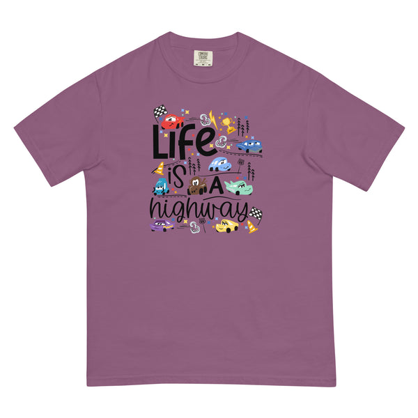 Cars Disney COMFORT COLORS T-Shirt Life is a Highway Disney Shirt Cars T-Shirt