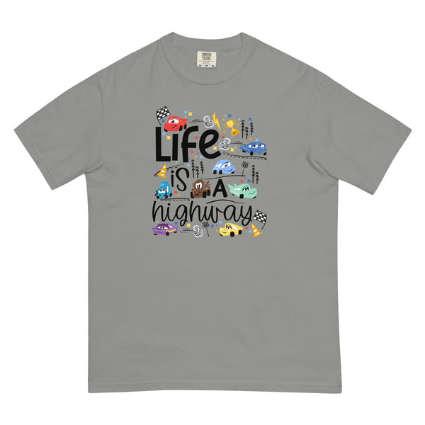 Cars Disney COMFORT COLORS T-Shirt Life is a Highway Disney Shirt Cars T-Shirt