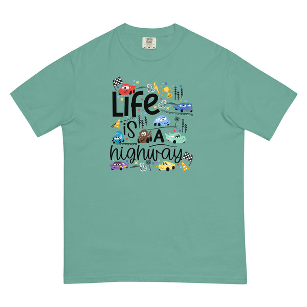Cars Disney COMFORT COLORS T-Shirt Life is a Highway Disney Shirt Cars T-Shirt