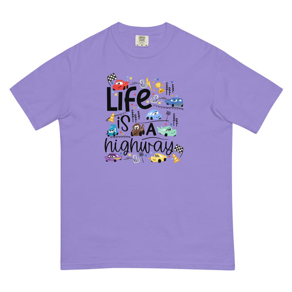 Cars Disney COMFORT COLORS T-Shirt Life is a Highway Disney Shirt Cars T-Shirt