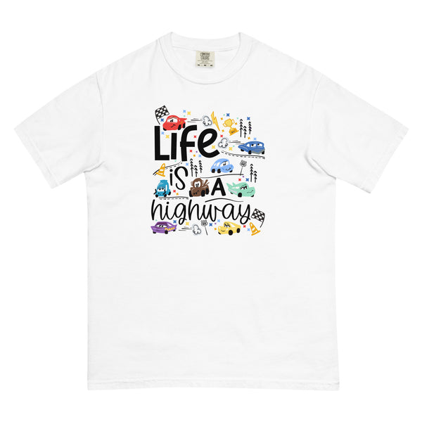 Cars Disney COMFORT COLORS T-Shirt Life is a Highway Disney Shirt Cars T-Shirt