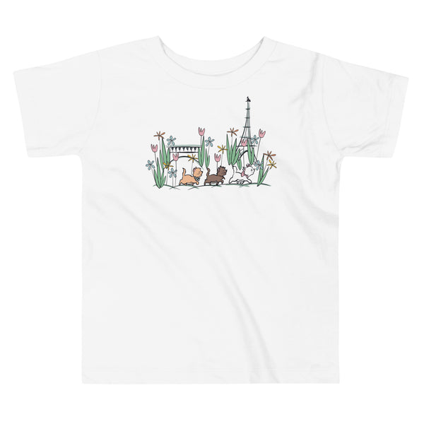 The Aristocats Toddler Shirt Paris in the Springtime Disney Shirt Flower and Garden Epcot France Toddler Shirt