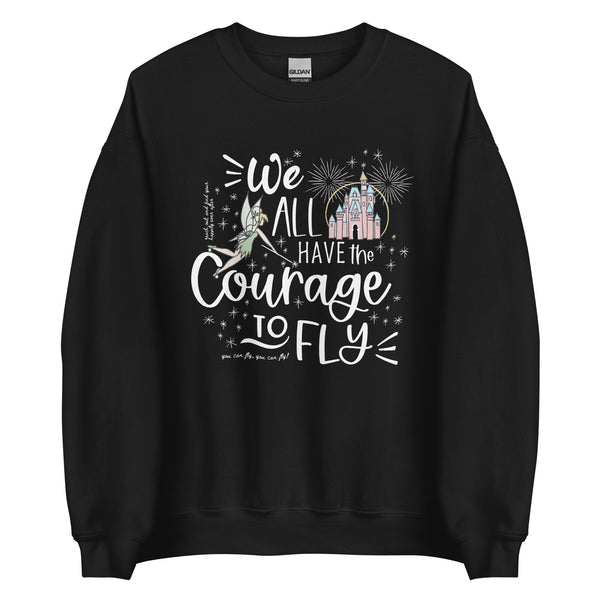 Magic Kingdom Fireworks Sweatshirt Happily Ever After Disney Castle Tinkerbell Fireworks Unisex Sweatshirt