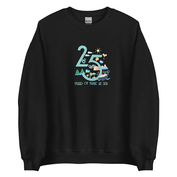 Disney Cruise Line 25 year silver anniversary DCL Disney cruise shirt Unisex Sweatshirt
