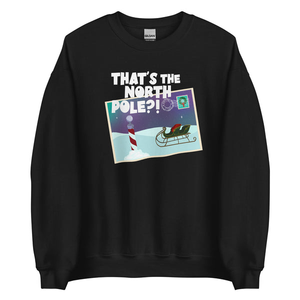 Santa Clause Shirt that's the North Pole Postcard Disney Christmas Unisex Sweatshirt