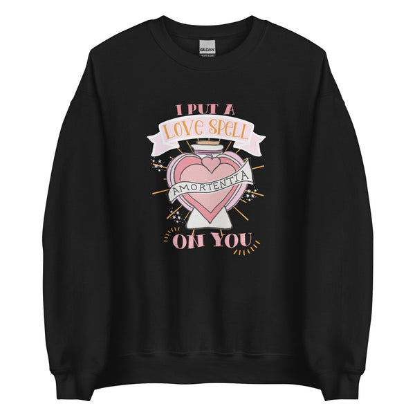 Love Potion Love Spell Sweatshirt I Put a Spell on You Valentine's Day Sweatshirt
