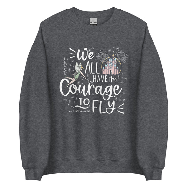 Magic Kingdom Fireworks Sweatshirt Happily Ever After Disney Castle Tinkerbell Fireworks Unisex Sweatshirt