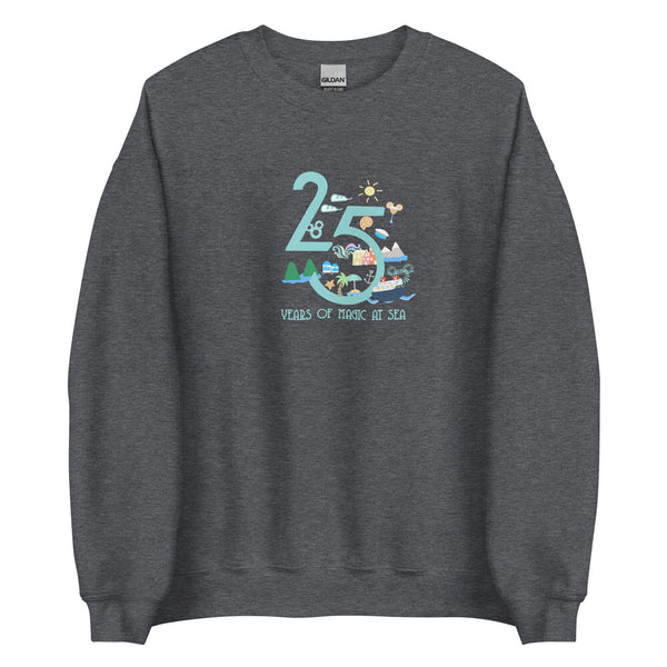 Disney Cruise Line 25 year silver anniversary DCL Disney cruise shirt Unisex Sweatshirt