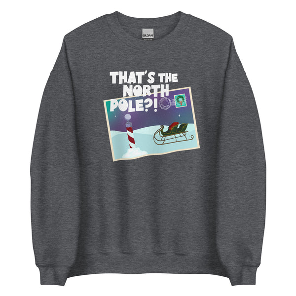 Santa Clause Shirt that's the North Pole Postcard Disney Christmas Unisex Sweatshirt