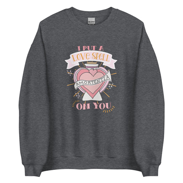 Love Potion Love Spell Sweatshirt I Put a Spell on You Valentine's Day Sweatshirt