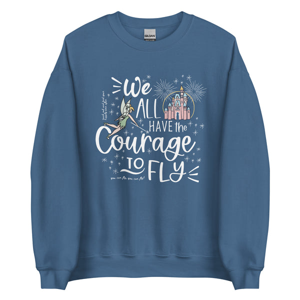 Magic Kingdom Fireworks Sweatshirt Happily Ever After Disney Castle Tinkerbell Fireworks Unisex Sweatshirt
