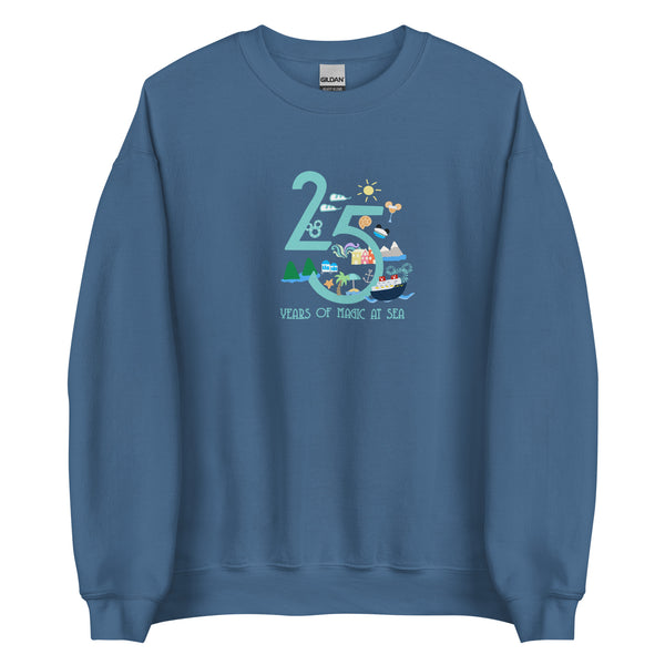 Disney Cruise Line 25 year silver anniversary DCL Disney cruise shirt Unisex Sweatshirt