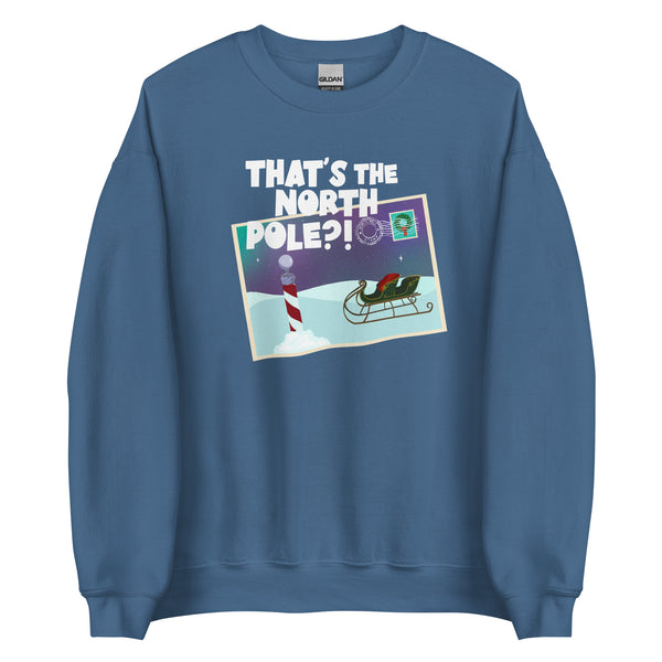 Santa Clause Shirt that's the North Pole Postcard Disney Christmas Unisex Sweatshirt