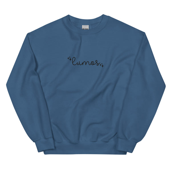 Lumos Light Magic EMBROIDERED Wizard Sweater Unisex Sweatshirt