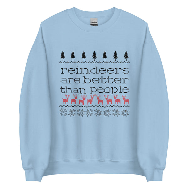 Disney Frozen Sven Sweatshirt Disney Christmas Shirt Frozen Christmas Reindeer Are Better Than People Sweatshirt