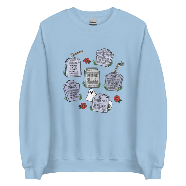 Muppets Haunted Mansion Rest in Peace Tombstones Halloween Spooky Disney Sweater Unisex Sweatshirt