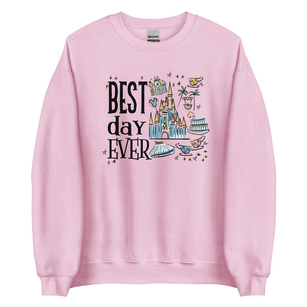 Disney Magic Kingdom Sweatshirt  Best Day Ever Disney Trip Unisex Sweatshirt