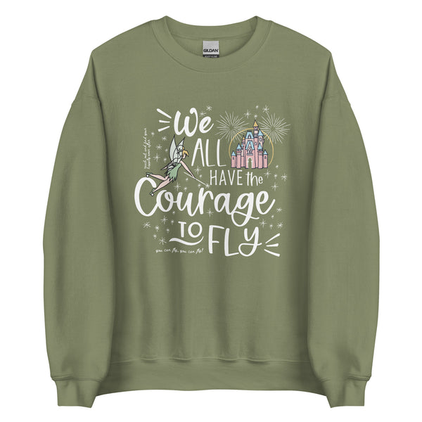 Magic Kingdom Fireworks Sweatshirt Happily Ever After Disney Castle Tinkerbell Fireworks Unisex Sweatshirt