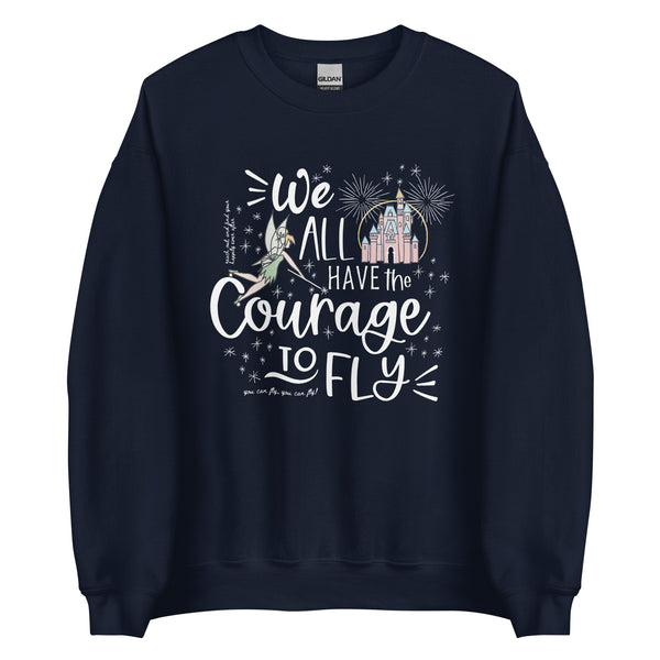 Magic Kingdom Fireworks Sweatshirt Happily Ever After Disney Castle Tinkerbell Fireworks Unisex Sweatshirt