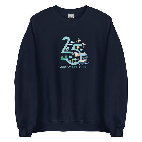 Disney Cruise Line 25 year silver anniversary DCL Disney cruise shirt Unisex Sweatshirt
