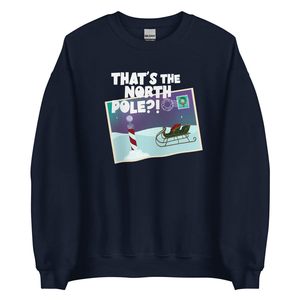 Santa Clause Shirt that's the North Pole Postcard Disney Christmas Unisex Sweatshirt