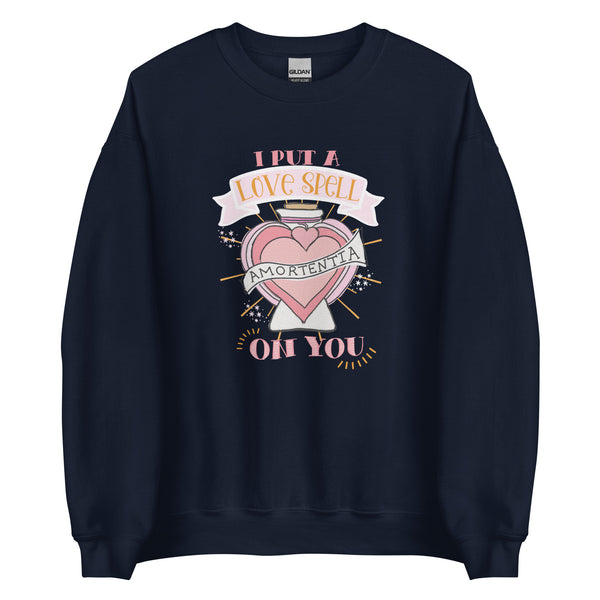 Love Potion Love Spell Sweatshirt I Put a Spell on You Valentine's Day Sweatshirt