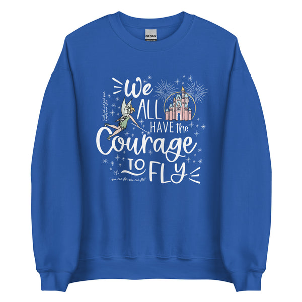 Magic Kingdom Fireworks Sweatshirt Happily Ever After Disney Castle Tinkerbell Fireworks Unisex Sweatshirt