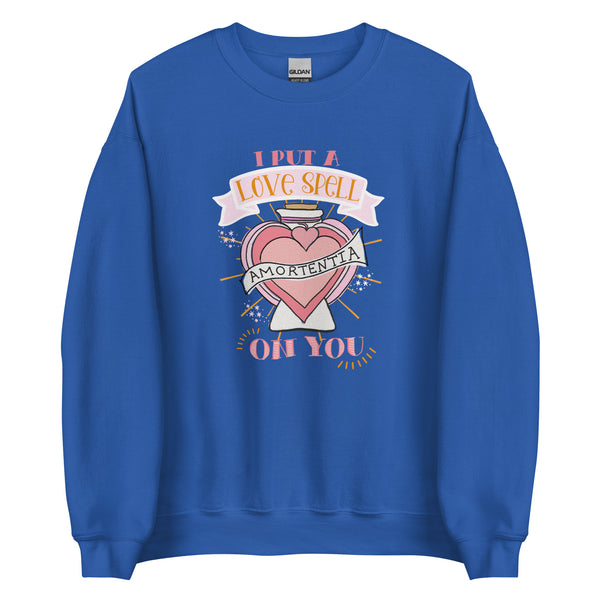 Love Potion Love Spell Sweatshirt I Put a Spell on You Valentine's Day Sweatshirt