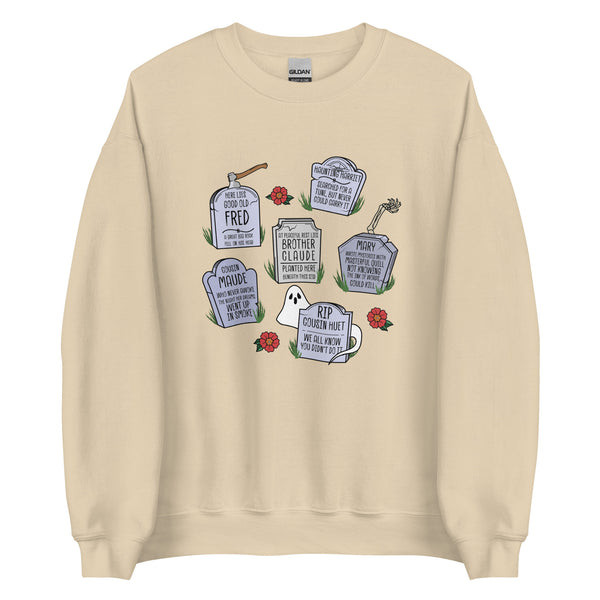 Muppets Haunted Mansion Rest in Peace Tombstones Halloween Spooky Disney Sweater Unisex Sweatshirt
