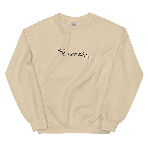 Lumos Light Magic EMBROIDERED Wizard Sweater Unisex Sweatshirt