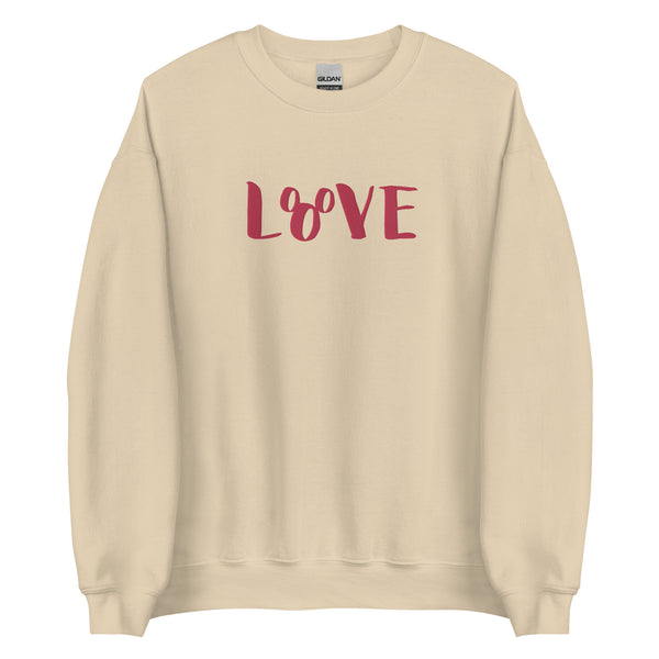 Mickey Love Disney Sweatshirt EMBROIDERED Disney Valentines Day Disney Outfit Disney Love Sweatshirt