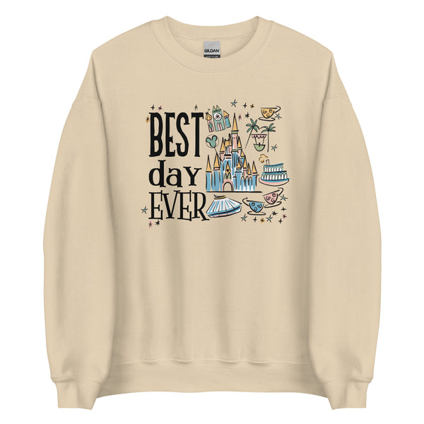 Disney Magic Kingdom Sweatshirt  Best Day Ever Disney Trip Unisex Sweatshirt