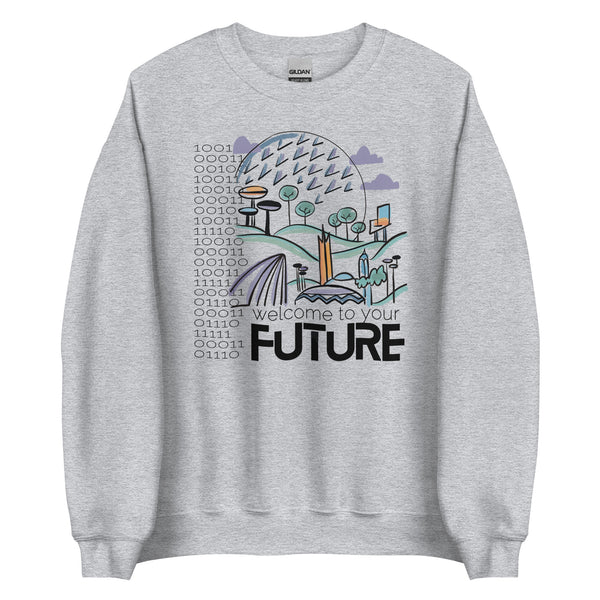 Spaceship Earth Sweatshirt Disney Shirt Welcome to Your Future EPCOT Ride Unisex Sweatshirt