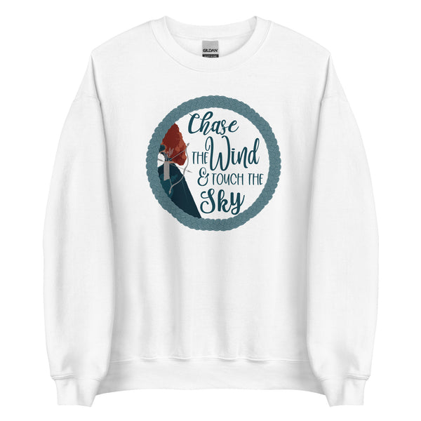 Brave Merida Sweatshirt Disney Princess Merida, Chase the Wind and Touch the Sky Unisex Sweatshirt
