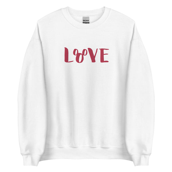 Mickey Love Disney Sweatshirt EMBROIDERED Disney Valentines Day Disney Outfit Disney Love Sweatshirt
