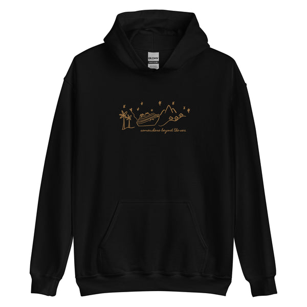 Disney Cruise EMBROIDERED Hoodie Somewhere Beyond the Sea Disney Unisex Embroidered Hooded Sweatshirt