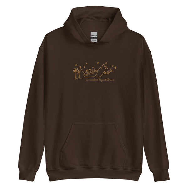 Disney Cruise EMBROIDERED Hoodie Somewhere Beyond the Sea Disney Unisex Embroidered Hooded Sweatshirt