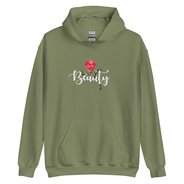 Beauty and the Beast Hooded Sweatshirt Enchanted Rose Beauty