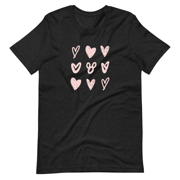 Mickey Hearts T-Shirt Disney Valentines Day Hearts and Mickeys Love T-Shirt