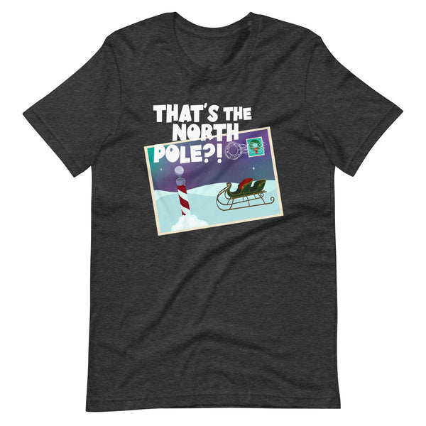Santa Clause Shirt that's the North Pole Postcard Disney Christmas Unisex t-shirt