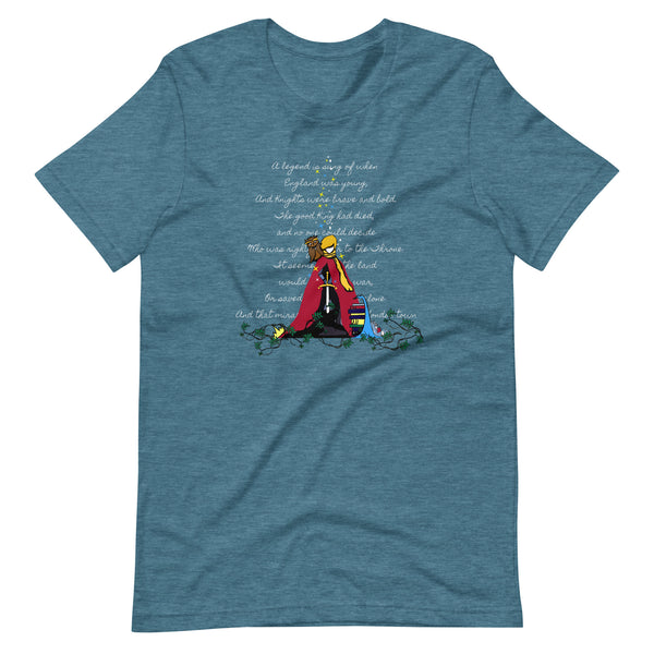 Sword in the Stone T-Shirt King Arthur with Archimedes and Merlin Adult Unisex T-Shirt