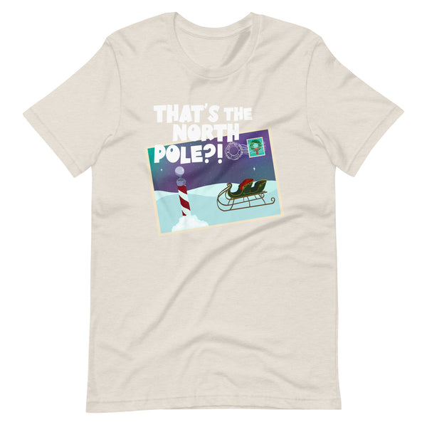 Santa Clause Shirt that's the North Pole Postcard Disney Christmas Unisex t-shirt