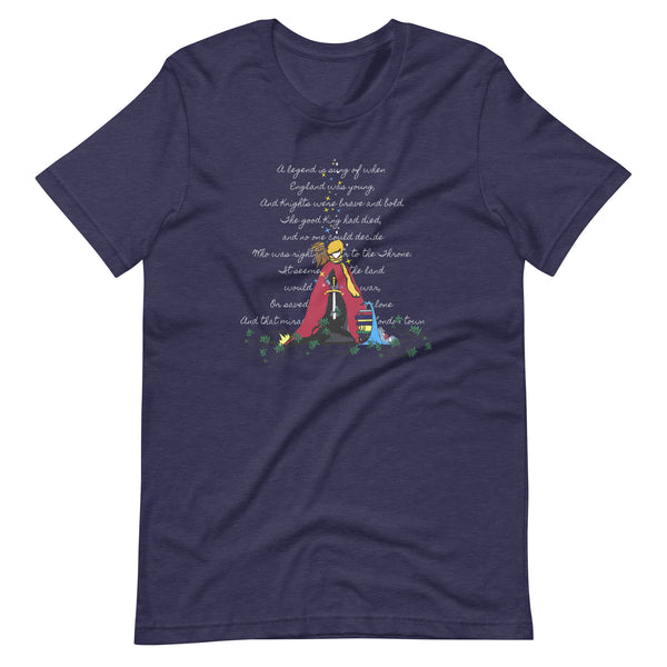 Sword in the Stone T-Shirt King Arthur with Archimedes and Merlin Adult Unisex T-Shirt