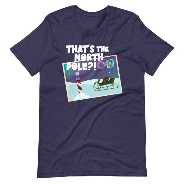 Santa Clause Shirt that's the North Pole Postcard Disney Christmas Unisex t-shirt